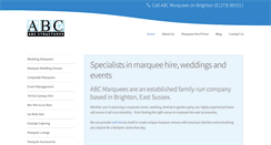 Desktop Screenshot of abcmarquees.co.uk