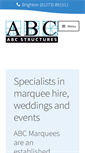 Mobile Screenshot of abcmarquees.co.uk